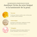 QUIA by GlowCare Masque facial coréen au curcuma et au collagène
