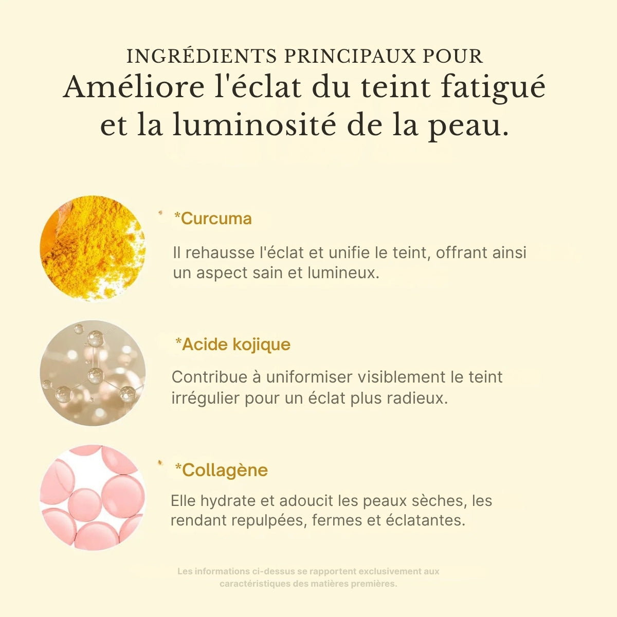 QUIA by GlowCare Masque facial coréen au curcuma et au collagène
