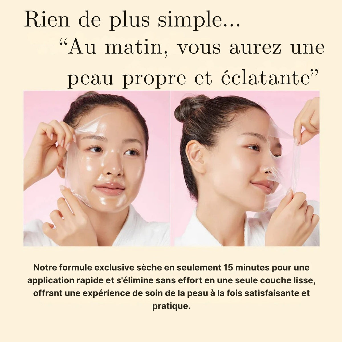 QUIA by GlowCare Masque facial coréen au curcuma et au collagène